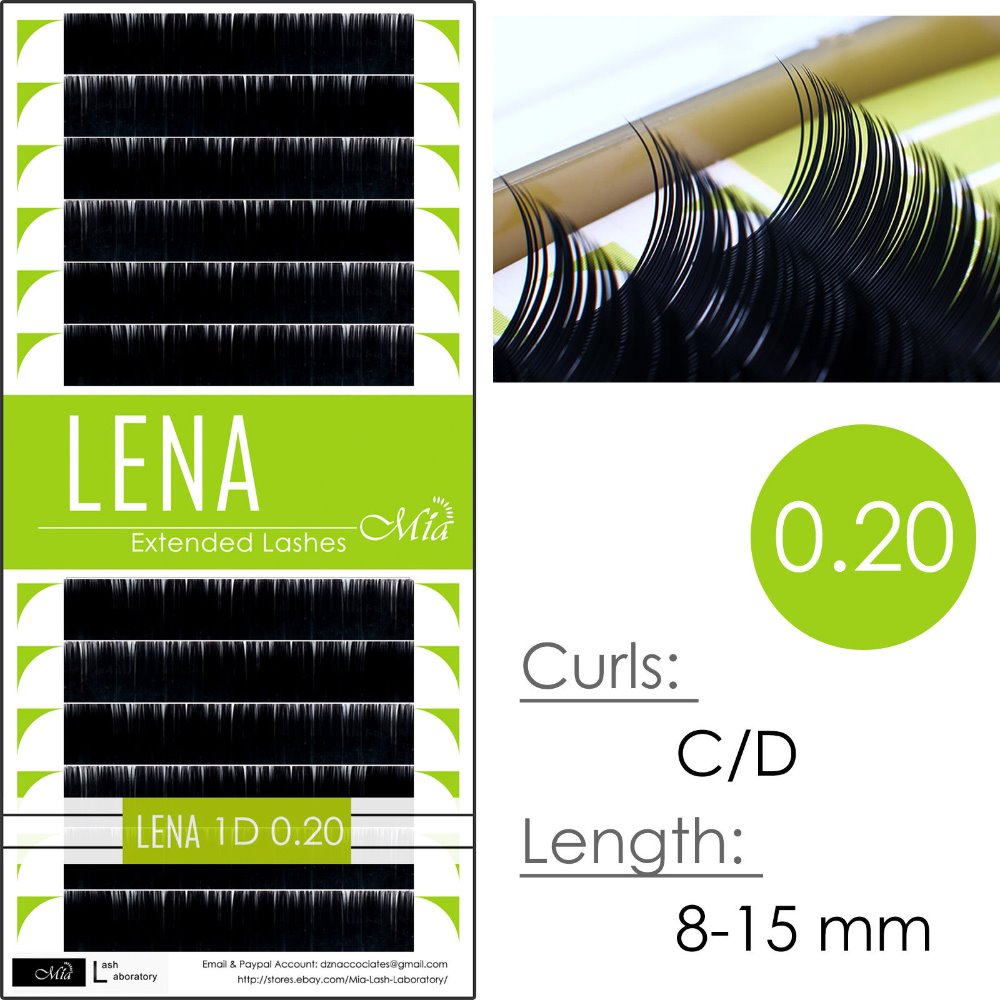 [0.20 c/d] lena black pearl fiber  Ӵ  mia lash lab
